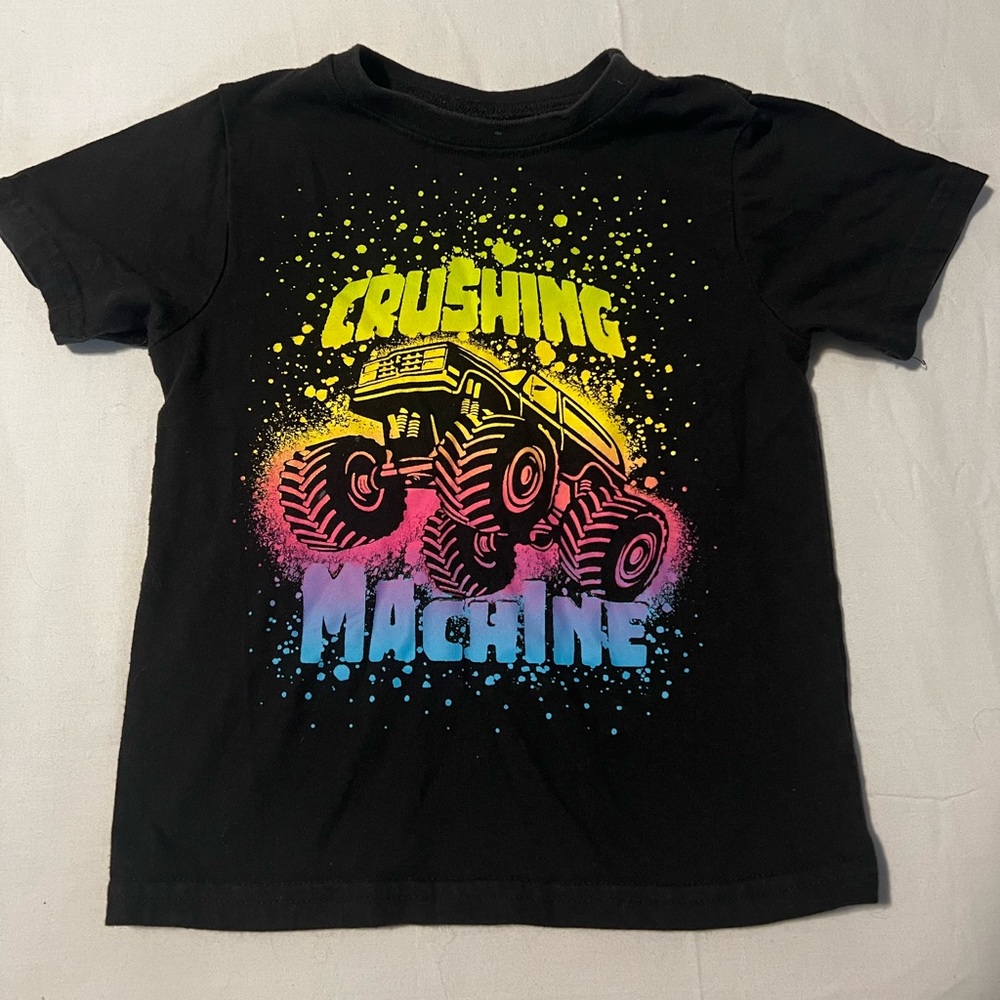 Garanimals kids monster truck tee shirt black